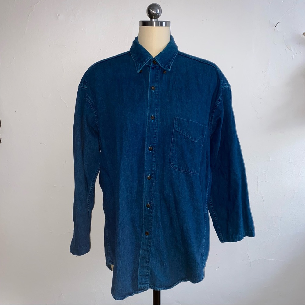 Vintage denim button down shirt